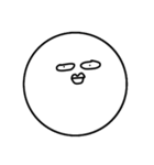 丸顔ってつらいわぁ…（個別スタンプ：9）