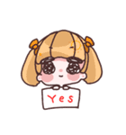 ふわふわかわいい女の子たち（個別スタンプ：7）