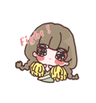 ふわふわかわいい女の子たち（個別スタンプ：9）