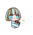 ふわふわかわいい女の子たち（個別スタンプ：32）