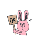 ちょっと おばかな うさぎさん（個別スタンプ：1）