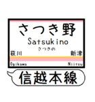 信越本線 駅名 シンプル＆気軽＆いつでも（個別スタンプ：5）