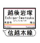 信越本線 駅名 シンプル＆気軽＆いつでも（個別スタンプ：24）