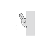 遅刻の言い訳うさぎ（個別スタンプ：21）