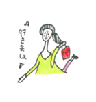 なで肩の人（個別スタンプ：40）