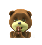 かっこいいくまさん3D（個別スタンプ：12）