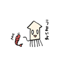 となりのイカは白い（個別スタンプ：20）