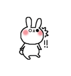 かおもじうさぎ（個別スタンプ：19）