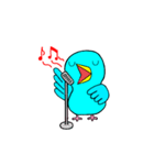 青いマメルリハインコ（個別スタンプ：1）