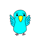青いマメルリハインコ（個別スタンプ：7）