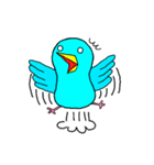 青いマメルリハインコ（個別スタンプ：9）
