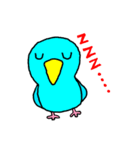 青いマメルリハインコ（個別スタンプ：11）