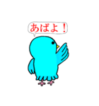 青いマメルリハインコ（個別スタンプ：15）