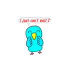 青いマメルリハインコ（個別スタンプ：22）
