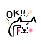 手書き風☆しろねこ（個別スタンプ：8）