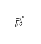 モノトーン絵文字（個別スタンプ：1）