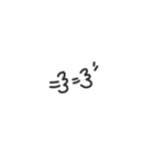 モノトーン絵文字（個別スタンプ：4）
