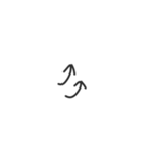 モノトーン絵文字（個別スタンプ：6）