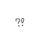 モノトーン絵文字（個別スタンプ：8）