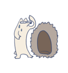 表情が微妙なハリネズミさん（個別スタンプ：21）