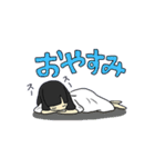 雨の日女の子とかたつむりのスタンプ（個別スタンプ：7）