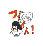 雨の日女の子とかたつむりのスタンプ（個別スタンプ：24）