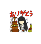 雨の日女の子とかたつむりのスタンプ（個別スタンプ：39）