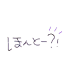 わたしのてがき文字(背景透過)（個別スタンプ：6）