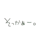 わたしのてがき文字(背景透過)（個別スタンプ：11）