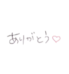 わたしのてがき文字(背景透過)（個別スタンプ：15）
