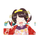 ゆるかわ花魁 美古都ちゃん（個別スタンプ：18）