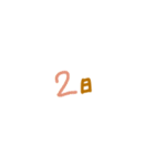 予定を伝える時に活躍するスタンプです。（個別スタンプ：2）
