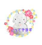 あかり画伯のイラストとゆゆうさぎ（個別スタンプ：1）