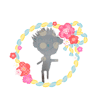 あかり画伯のイラストとゆゆうさぎ（個別スタンプ：8）