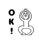 ねことうさぎ(K)（個別スタンプ：6）