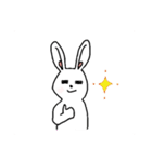 気だるげな雰囲気イケメンうさぎ（個別スタンプ：9）
