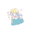 和毛くんの彼女（個別スタンプ：1）