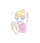 和毛くんの彼女（個別スタンプ：2）