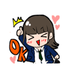 ハイテンションな明るい女子高生（個別スタンプ：1）