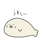 ずっと無表情を貫くあざらしくん（個別スタンプ：7）