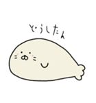 ずっと無表情を貫くあざらしくん（個別スタンプ：8）