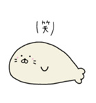 ずっと無表情を貫くあざらしくん（個別スタンプ：11）