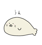 ずっと無表情を貫くあざらしくん（個別スタンプ：12）
