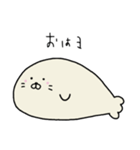 ずっと無表情を貫くあざらしくん（個別スタンプ：15）