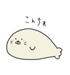 ずっと無表情を貫くあざらしくん（個別スタンプ：16）