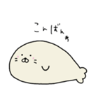 ずっと無表情を貫くあざらしくん（個別スタンプ：18）