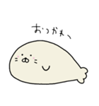 ずっと無表情を貫くあざらしくん（個別スタンプ：19）