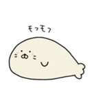 ずっと無表情を貫くあざらしくん（個別スタンプ：21）