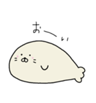 ずっと無表情を貫くあざらしくん（個別スタンプ：24）