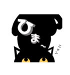 使える！黒猫〔くろねこ〕にーにゃん。（個別スタンプ：17）